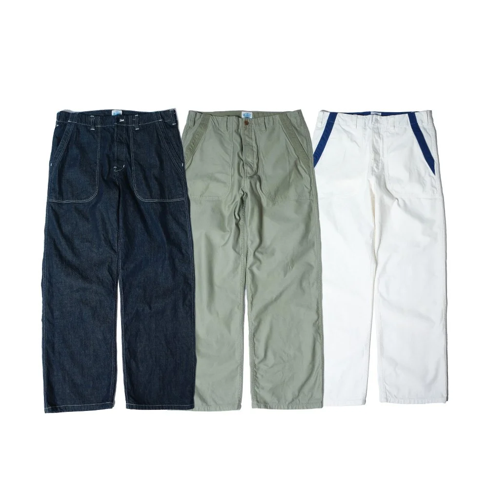 新品 BLUE BLUE ヘリンボーンベイカーパンツ ファティーグトラウザー THE BLUEST “BAKER PANTS” — THE UNION